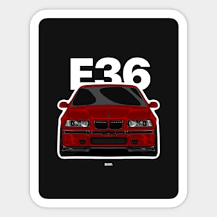 Lady Red E36 Sticker